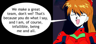 Look who's full of herself today.