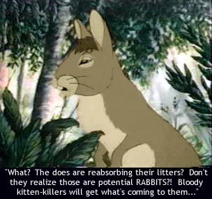 Obviously, Bigwig's too cool to REALLY say something like this.  He's da badass ;;>.  And, gotta love that hair.  If I were a doe, I'd go for him.  >::D