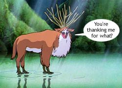 Pointless, yes, but any deer with theropod feet is worth making pointless references to.